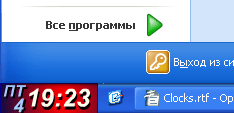 Рабочее окно Flash-kнопка