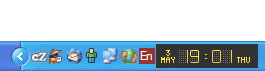 Рабочее окно Free Desktop Clock