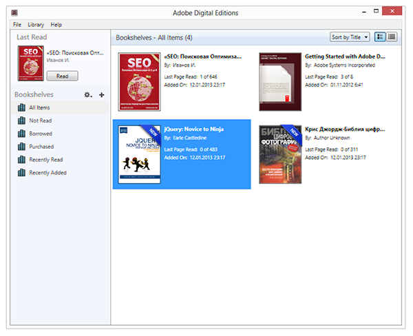 Adobe Digital Editions
