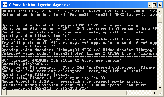 MPlayer 1.0 pre8