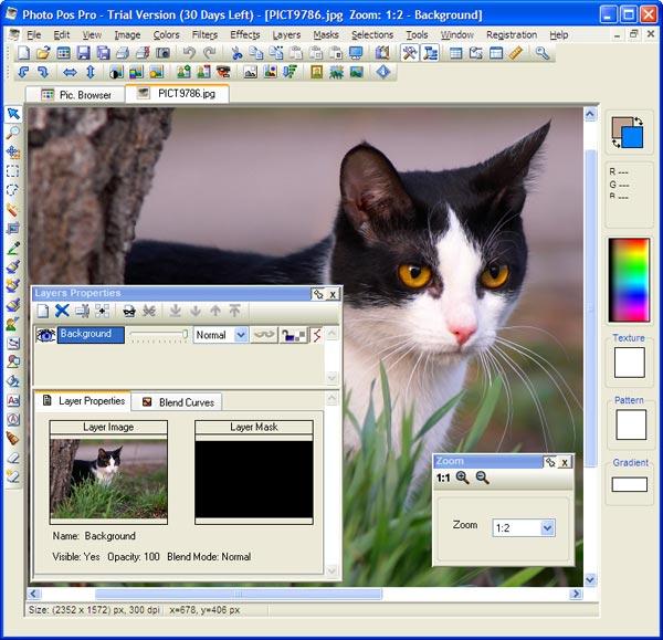 Рабочее окно Photo Pos Pro