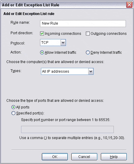 Exception List