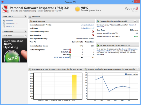 Secunia Personal Software Inspector