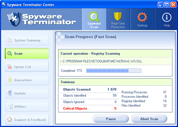 Spyware Terminator
