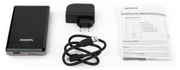 Комплект поставки AData DashDrive Air AE800 Комплект поставки AData DashDrive Air AE800