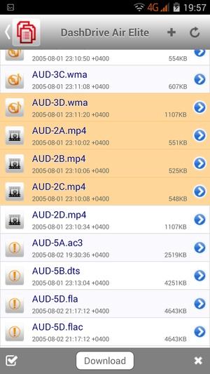 DashDrive Air Elite на Android DashDrive Air Elite на Android