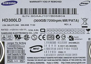 Жесткие диски Samsung HD300LD, SP2514N и SP2504C, фото 16
