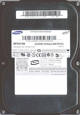 Жесткие диски Samsung HD300LD, SP2514N и SP2504C, фото 11
