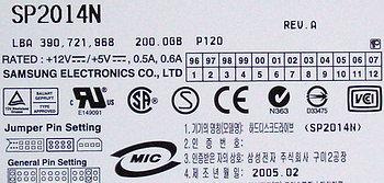 Жесткие диски Samsung SP2014N и SP2004C, фото 2
