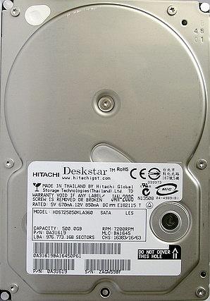 Диски Hitachi Deskstar T7K500 и 7K500, фото 5