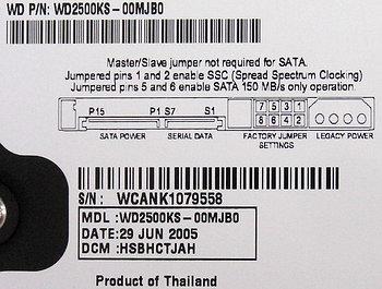 Жесткие диски WD2500KS и WD2500JS серий WD Caviar SE16 и WD Caviar SE, фото 16