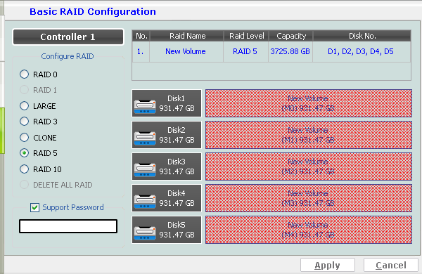 Вас ист DAS? Обзор 5-дискового хранилища CFI-B8253JDGG c интерфейсами eSATA и USB 3.0:, фото 15