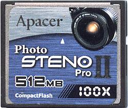 Тестирование карт памяти с интерфейсом CompactFlash, фото 1