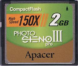 Карты памяти Apacer и Kingston с интерфейсом CompactFlash, фото 1
