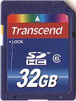Карты памяти SDHC Transcend Class 6 и Class 10, фото 1