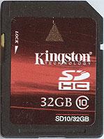 Карты памяти SDHC Kingston Class 10 и Silicon Power Video HD:, фото 1