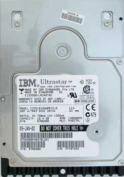 Жесткий диск IBM Ultrastar 36Z15 — еще один представитель славного семейства 15-тысячников, фото 1