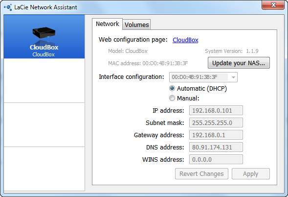 По прямому назначению LaCie Network Assistant придется использовать довольно редко