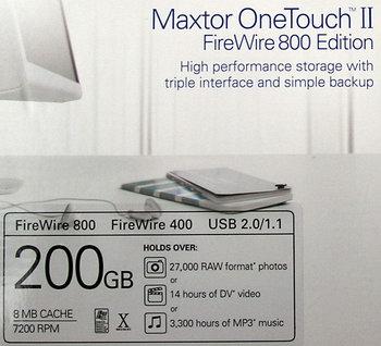Maxtor OneTouch II: FireWire 800 и Small Business Edition, фото 2