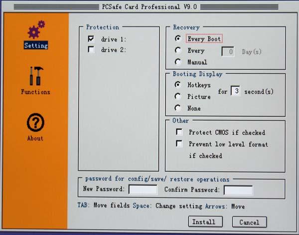 Карта защиты данных на диске PCSafe Recovery Card, фото 11