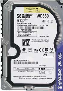 Western Digital Raptor WD360GD, фото 2