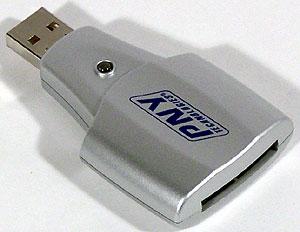 Компактный SD/MMC-картовод PNY SD USB 2.0 Flash Card Reader, фото 1