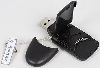 Компактный одностандартный картовод Pretec e-Disk II Plus, фото 2