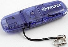 Одностандартный картовод Pretec microSD Card Reader, фото 1
