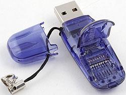 Одностандартный картовод Pretec microSD Card Reader, фото 2