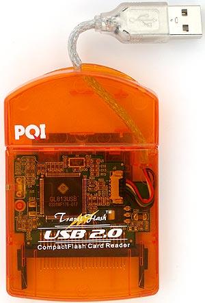 PQI Travel Flash CF Card Reader USB 2.0, фото 1