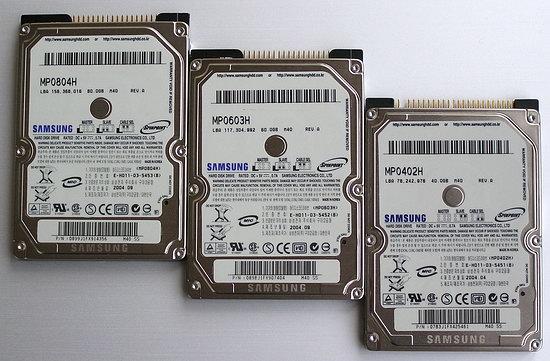 Мобильные винчестеры Samsung MP0804H и MP0603H, фото 1
