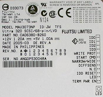 Fujitsu MAU3хххNC/NP, фото 4