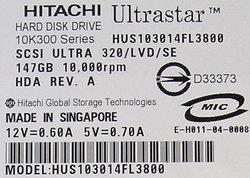 Hitachi Ultrastar 10K300 и «загадочный» HP/Compaq BD14685A26, фото 2
