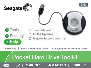 Seagate USB 2.0 Pocket Hard Drive ST650211USB, фото 7
