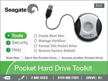 Seagate USB 2.0 Pocket Hard Drive ST650211USB, фото 8