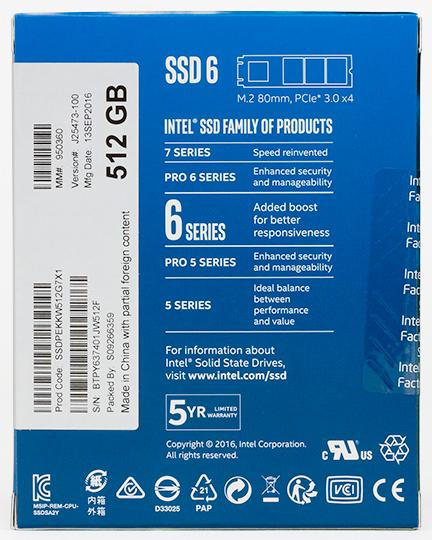 SSD-накопитель Intel 600p емкостью 512 ГБ:, фото 18