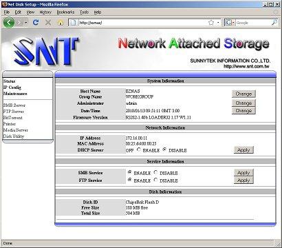 Миниатюрный сетевой накопитель EZ-NAS, фото 5