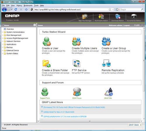 Сетевой накопитель QNAP TS-119, фото 11