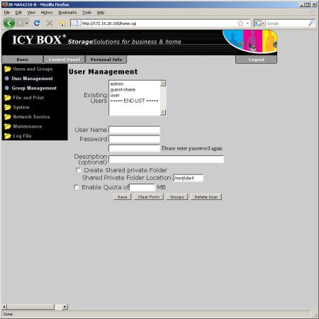 Сетевой накопитель начального уровня RaidSonic ICY BOX IB-NAS4210-B, фото 7