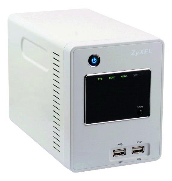 Двухдисковый сетевой накопитель ZyXEL NSA220, фото 1