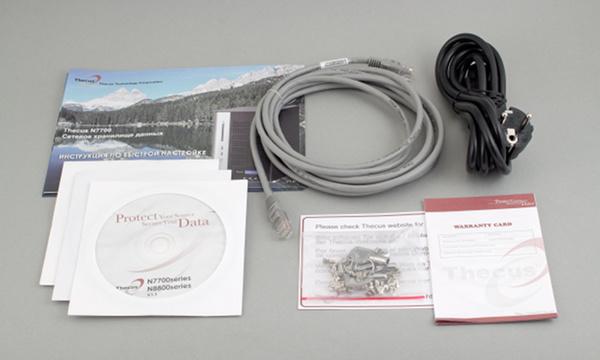 Thecus N7700 Pro, комплект поставки