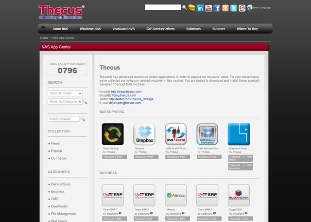 веб-интерфейс Thecus N7770-10G веб-интерфейс Thecus N7770-10G