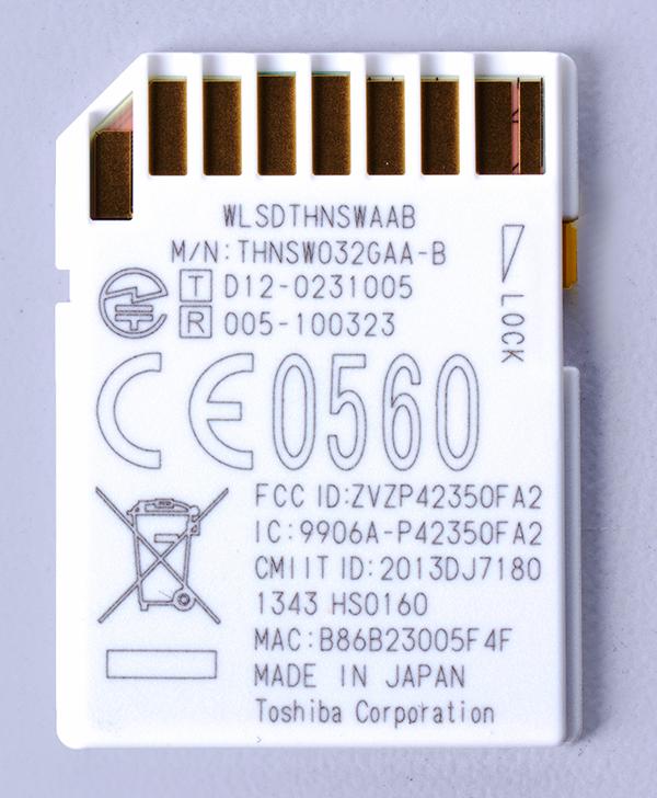 SDHC-карта памяти Toshiba FlashAir W-02 c модулем Wi-Fi, фото 2