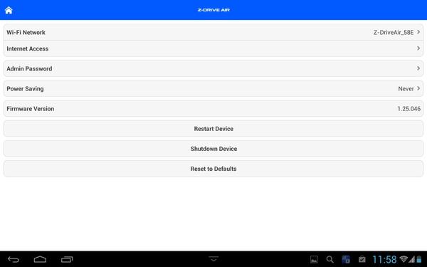Z-Drive Air на Android