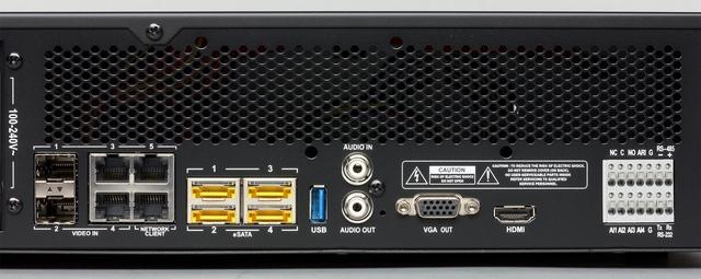 Порты видеорегистратора Idis DR-8364 Порты видеорегистратора Idis DR-8364