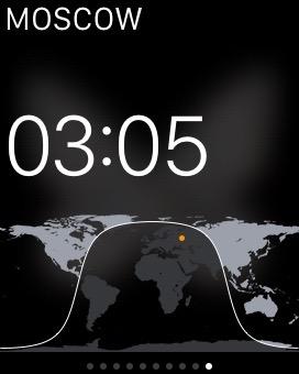 Скриншот с умных часов Apple Watch