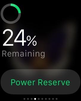 Скриншот с умных часов Apple Watch