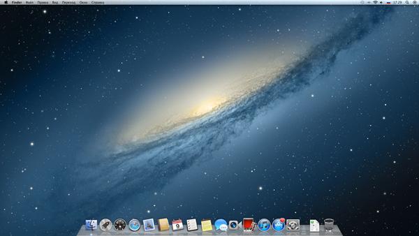 Скриншот OS X 10.8 Mountain Lion