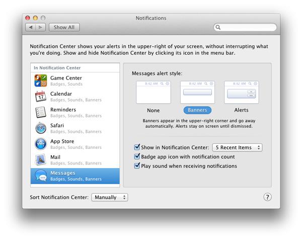Скриншот OS X 10.8 Mountain Lion