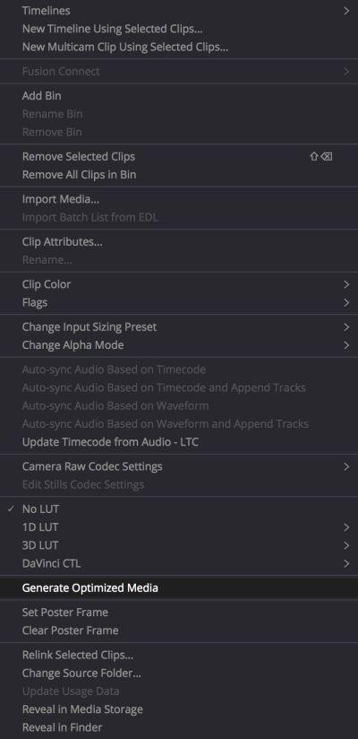 Скриншот программы DaVinci Resolve